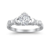 Claddagh Ring with Cubic Zirconia